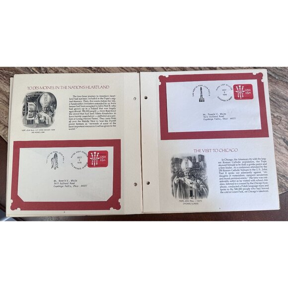 Vintage Pope John Paul II Visits The US 1979 Pictorial Postmark Collection - Picture 6 of 7